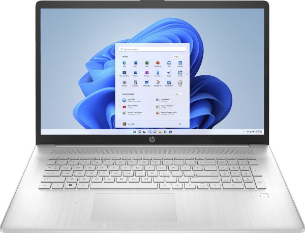 HP 17-cp1275nd AMD Ryzen™ 5 5625U Laptop 43,9 cm (17.3") Full HD 8 GB DDR4-SDRAM 512 GB SSD Wi-Fi 5 (802.11ac) Windows 11 Home Zilver (0196548844272)