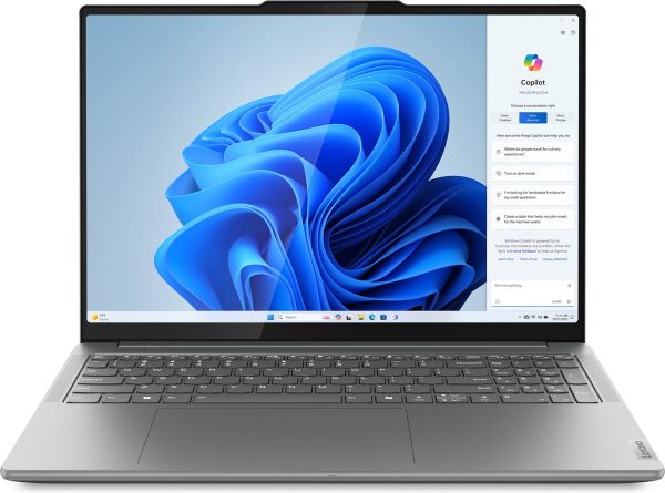 Lenovo Yoga Pro 9 16IMH9 Intel Core Ultra 9 185H Laptop 40,6 cm (16") Touchscreen 3.2K 32 GB LPDDR5x-SDRAM 1 TB SSD NVIDIA GeForce RTX 4050 Wi-Fi 6E (802.11ax) Windows 11 Home Engels Grijs (0198154734633)