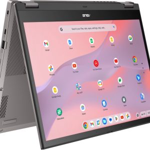 ASUS Chromebook CX34 Flip CB3401FBA-LZ0187 Intel® Core™ i5 i5-1235U 35,6 cm (14") Touchscreen WUXGA 16 GB LPDDR4x-SDRAM 256 GB SSD Wi-Fi 6E (802.11ax) ChromeOS Grijs (4711387103951)
