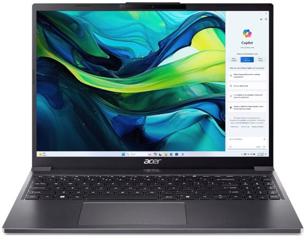 Acer Aspire Go 15 AG15-51P-39WR Intel® Core™ i3 i3-1215U Laptop 38,9 cm (15.3") WUXGA 16 GB DDR5-SDRAM 512 GB SSD Wi-Fi 6 (802.11ax) Windows 11 Home Grijs (4711474401113)
