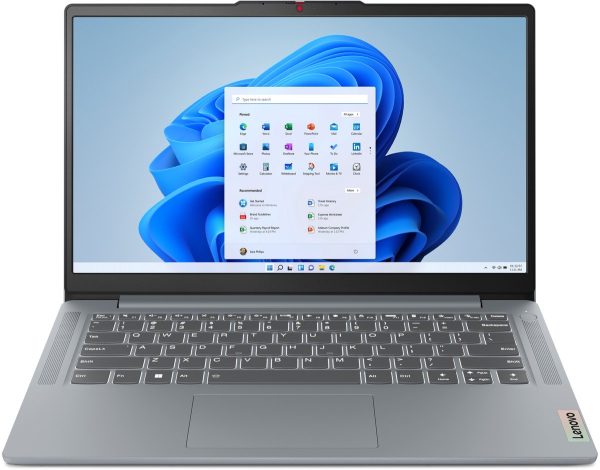 Lenovo IdeaPad Slim 3 14AMN8 AMD Athlon Silver 7120U Laptop 35,6 cm (14") Full HD 4 GB LPDDR5-SDRAM 512 GB SSD Wi-Fi 6 (802.11ax) Windows 11 Home Engels Grijs (0198157135116)