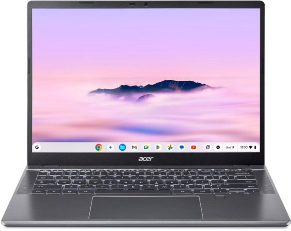 Acer Chromebook Plus 514 CBE594-2T-TCO-36FC Intel Core 3 100U 35,6 cm (14") Touchscreen WUXGA 8 GB LPDDR5-SDRAM 256 GB SSD Wi-Fi 7 (802.11be) ChromeOS Grijs (4711474493170)
