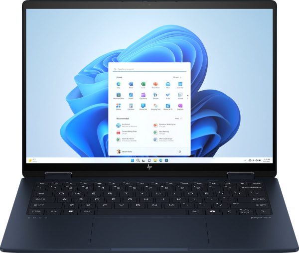 HP ENVY x360 14-fc0675nd Intel Core Ultra 7 155U Hybride (2-in-1) 35,6 cm (14") Touchscreen 3K 32 GB LPDDR5-SDRAM 1 TB SSD Wi-Fi 6E (802.11ax) Windows 11 Home Blauw (0198415018274)