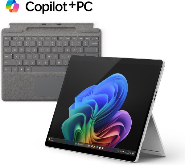 Microsoft Surface Pro 11 - OLED Copilot+ Laptop + Toetsenbord - Snapdragon X Elite/16GB RAM/512GB SSD - 13 inch - QWERTY - Platina (0664404552437)