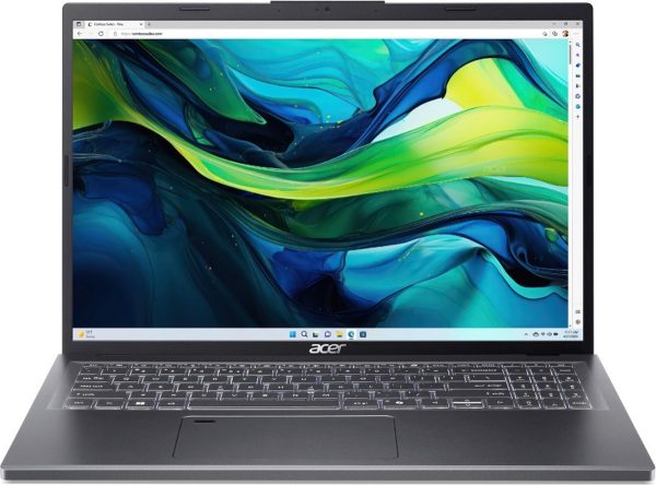 Acer Aspire 16 A16-51GM-71SM Intel Core 7 150U Laptop 40,6 cm (16") WUXGA 16 GB DDR5-SDRAM 512 GB SSD NVIDIA GeForce RTX 2050 Wi-Fi 6E (802.11ax) Windows 11 Home Grijs (4711474036797)