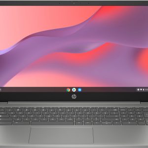 HP Chromebook 15a-nb0100nd Intel® N N100 39,6 cm (15.6") Full HD 4 GB LPDDR5-SDRAM 128 GB UFS Wi-Fi 6 (802.11ax) ChromeOS Zilver (0198828165251)
