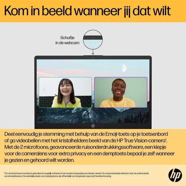 HP Laptop 15-fc0052nd AMD Ryzen™ 5 7520U 39,6 cm (15.6") Full HD 512 GB SSD Wi-Fi 6 (802.11ax) Windows 11 Home Zilver (0199251346149)