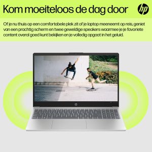 HP Laptop 15-fd0071nd Intel® Core™ i7 i7-1355U 39,6 cm (15.6") Full HD 16 GB DDR4-SDRAM 512 GB SSD Wi-Fi 6 (802.11ax) Windows 11 Home Zilver (0199251346293)