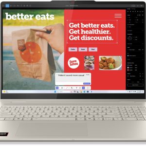 Lenovo Yoga 7 2-in-1 16AKP10 Copilot+ PC AMD Ryzen AI 7 350 Hybride (2-in-1) 40,6 cm (16") Touchscreen 2.8K 16 GB LPDDR5x-SDRAM 1 TB SSD Wi-Fi 7 (802.11be) Windows 11 Home Engels (0199271275337)