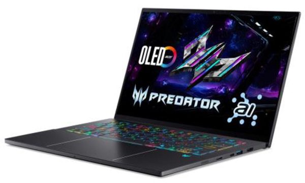 Acer Predator Triton 14 AI PT14-52T-907N Copilot+ PC Intel Core Ultra 9 288V Laptop 36,8 cm (14.5") Touchscreen WQXGA+ 32 GB LPDDR5x-SDRAM 2 TB SSD NVIDIA GeForce RTX 5070 Wi-Fi 7 (802.11be) Windows 11 Home Zwart (4711474633309)