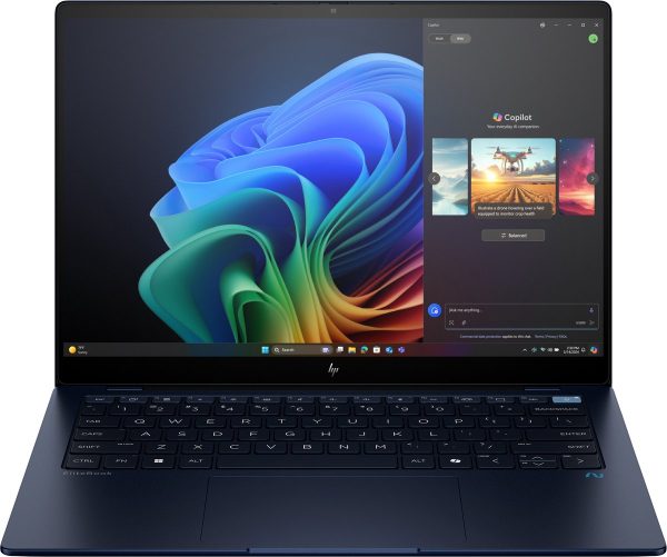 HP EliteBook Ultra G1q AI PC Qualcomm Snapdragon X1E-78-100 Laptop 35,6 cm (14") Touchscreen 2.2K 16 GB LPDDR5x-SDRAM 512 GB SSD Wi-Fi 6E (802.11ax) Windows 11 Pro Blauw (0198415754783)
