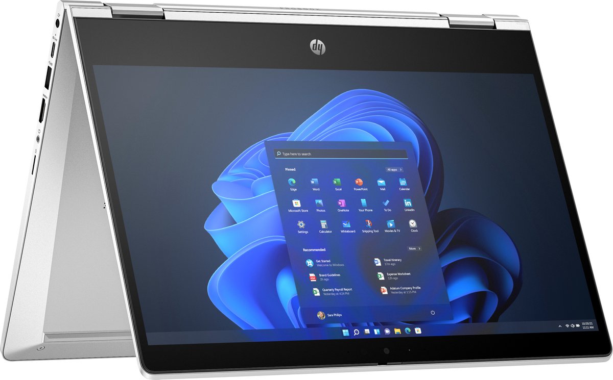 HP Pro x360 435 G10 AMD Ryzen™ 5 7530U Hybride (2-in-1) 33,8 cm (13.3") Touchscreen Full HD 16 GB DDR4-SDRAM 512 GB SSD Wi-Fi 6E (802.11ax) Windows 11 Pro Zilver (0198415005793)
