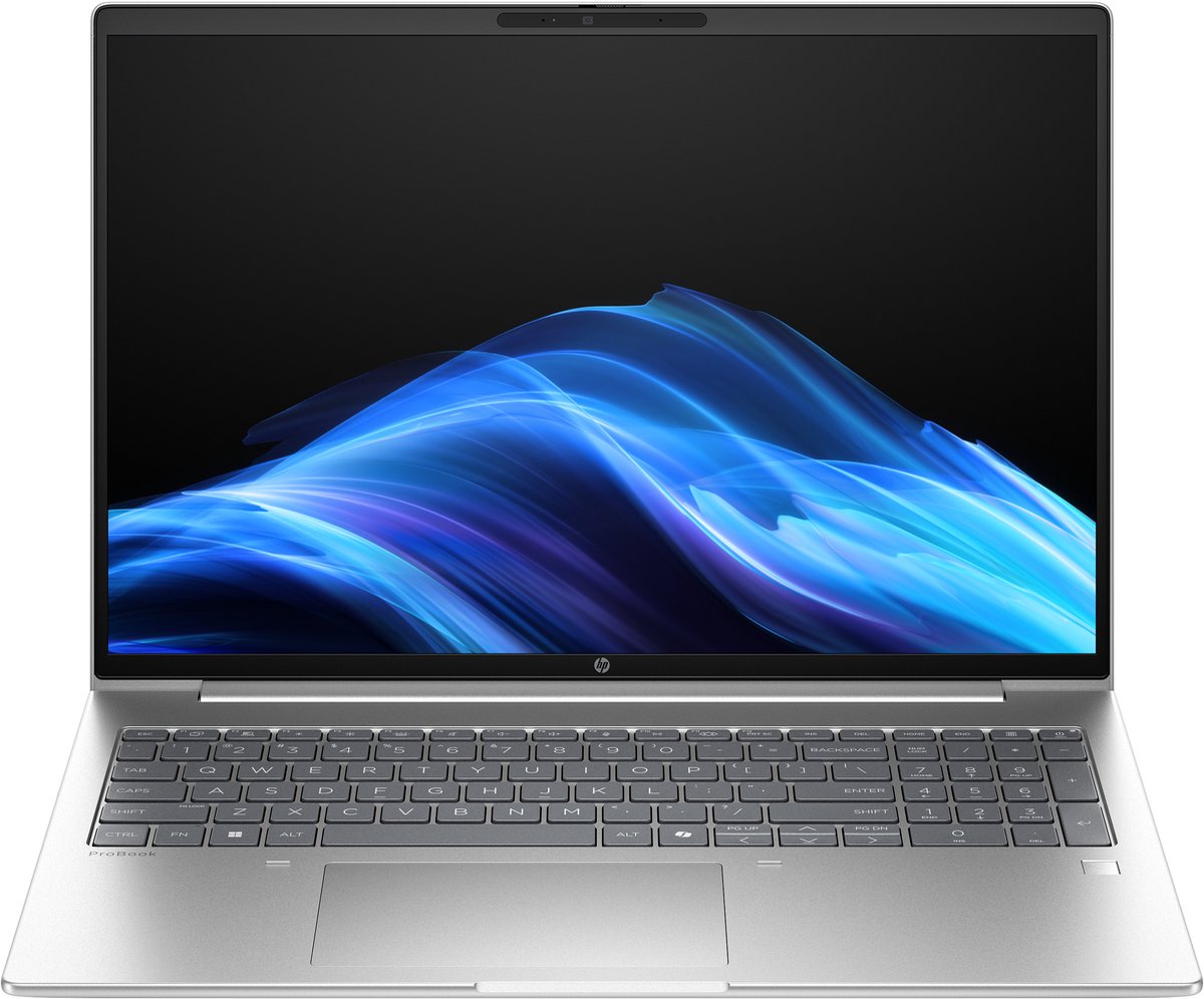 HP ProBook 4 G1a 16 AI AMD Ryzen™ 7 250 Laptop 40,6 cm (16") WUXGA 32 GB DDR5-SDRAM 1 TB SSD Wi-Fi 6E (802.11ax) Windows 11 Pro AI PC Zilver (0199642730922)