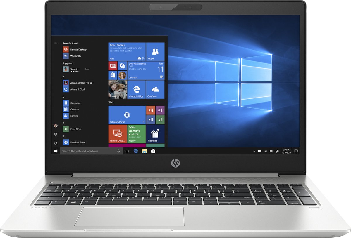 HP ProBook 450 G6 Intel® Core™ i5 i5-8265U Laptop 39,6 cm (15.6") Full HD 16 GB DDR4-SDRAM 256 GB SSD Wi-Fi 5 (802.11ac) Windows 10 Pro Zilver (0195122185367)