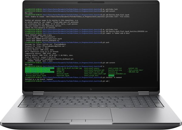HP ZBook Fury G1i 16 Intel Core Ultra 7 255HX Mobiel werkstation 40,6 cm (16") WUXGA 16 GB DDR5-SDRAM 512 GB SSD NVIDIA RTX PRO 2000 Blackwell Wi-Fi 7 (802.11be) Windows 11 Pro AI PC, AI Workstation Zilver (0199642171336)