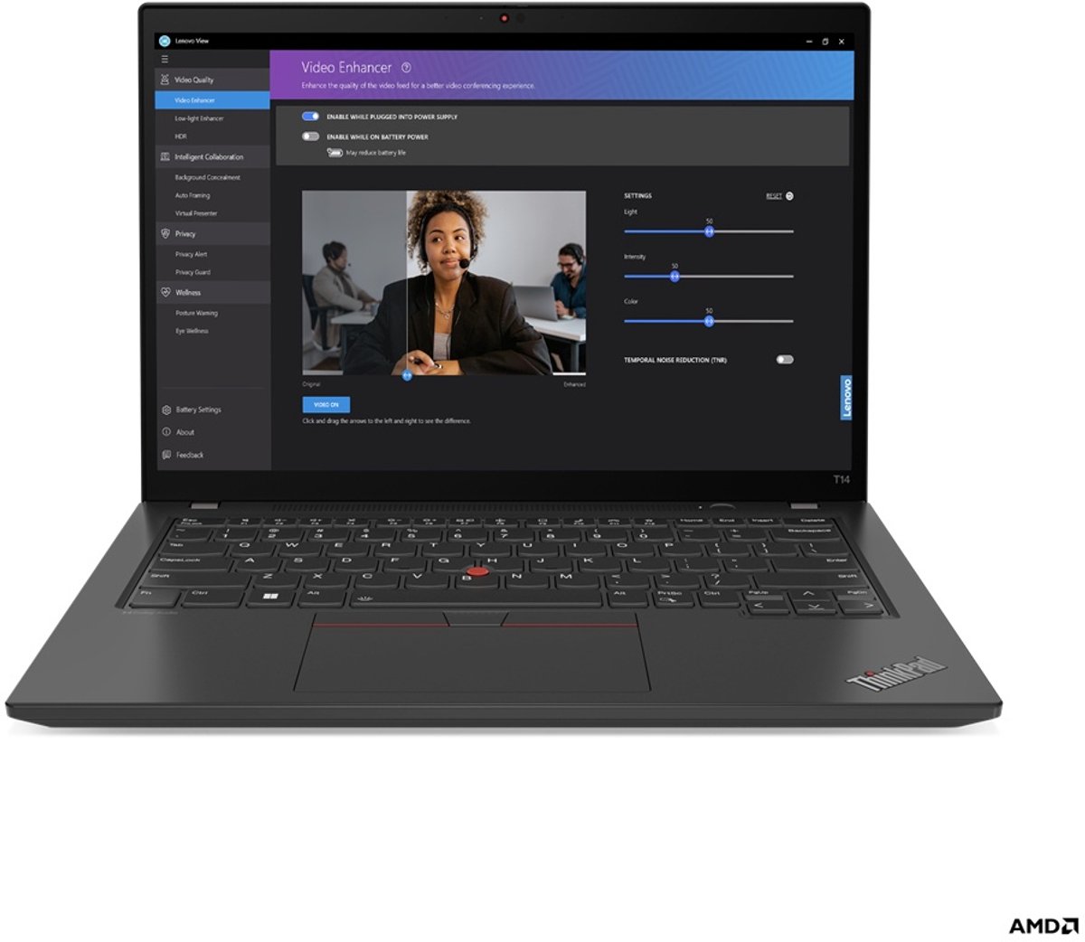 LENOVO ThinkPad T14 G4 - AMD Ryzen 5 pro 7540U - 14" - 16GB - 256GB - QWERTY - 21K4S4ELMH (0199271105498)