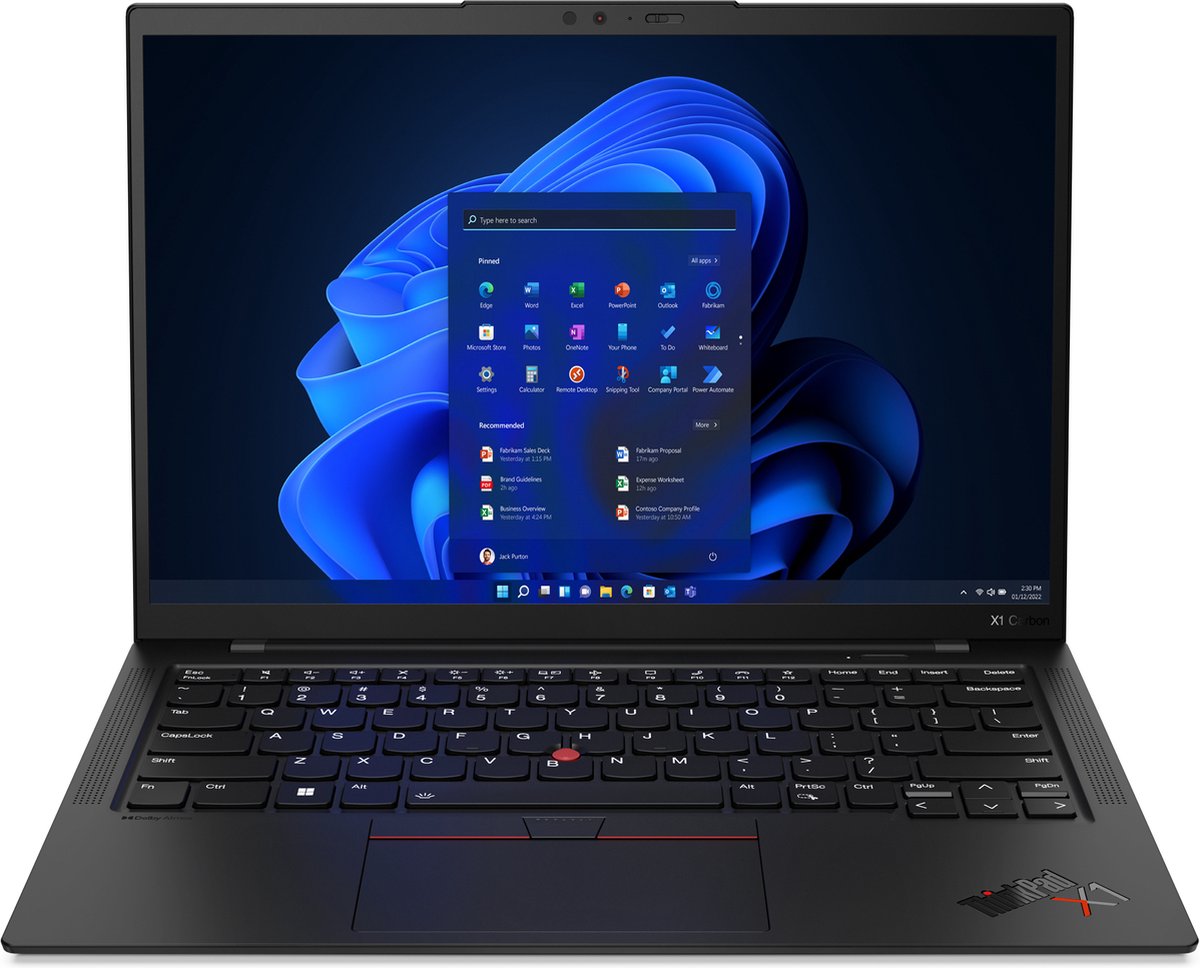 Lenovo ThinkPad X1 Carbon Gen 11 Intel® Core™ i5 i5-1335U Laptop 35,6 cm (14") WUXGA 16 GB LPDDR5-SDRAM 512 GB SSD Wi-Fi 6E (802.11ax) Windows 11 Pro Engels Zwart (0196804335803)