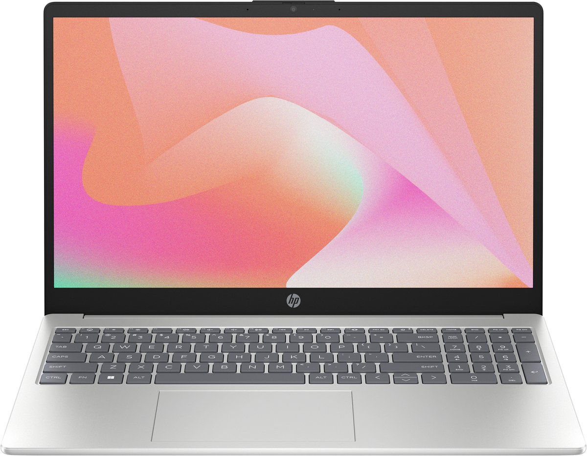HP 15-fd0005ny Intel® Core™ i7 i7-1355U Laptop 39,6 cm (15.6") Full HD 16 GB DDR4-SDRAM 512 GB SSD Wi-Fi 6E (802.11ax) Gratis DOS Zilver (0199251176357)
