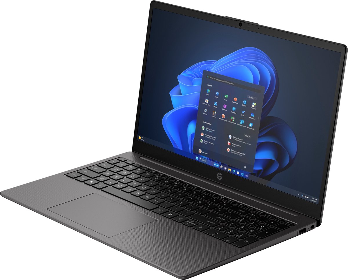 HP 250R G10 Intel Core 5 120U Laptop 39,6 cm (15.6") Full HD 16 GB DDR4-SDRAM 512 GB SSD Wi-Fi 6 (802.11ax) Windows 11 Home Zilver (0198990485201)