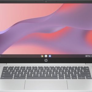 HP Chromebook 14a-nf0080nd Intel® N N200 35,6 cm (14") Full HD 8 GB LPDDR5-SDRAM 128 GB Flash Wi-Fi 6E (802.11ax) ChromeOS Zilver (0198122697038)