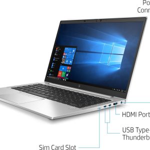 HP EliteBook 840 G7 Intel® Core™ i7 i7-10510U Laptop 35,6 cm (14") Full HD 8 GB DDR4-SDRAM 256 GB SSD Wi-Fi 6 (802.11ax) Windows 10 Pro Zilver (0195161425516)