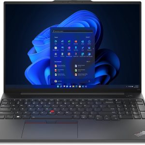 Lenovo ThinkPad E16 Gen 1 (Intel) Intel® Core™ i5 i5-1335U Laptop 40,6 cm (16") WUXGA 8 GB DDR4-SDRAM 256 GB SSD Wi-Fi 6 (802.11ax) Windows 11 Pro Brits Engels Zwart (0197529355985)