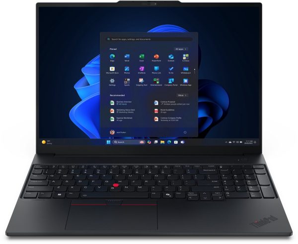 Lenovo ThinkPad E16 Gen 3 (Intel) Intel Core Ultra 7 255H Laptop 40,6 cm (16") WUXGA 32 GB DDR5-SDRAM 1 TB SSD Wi-Fi 6E (802.11ax) Windows 11 Pro Engels Zwart (0198158317511)