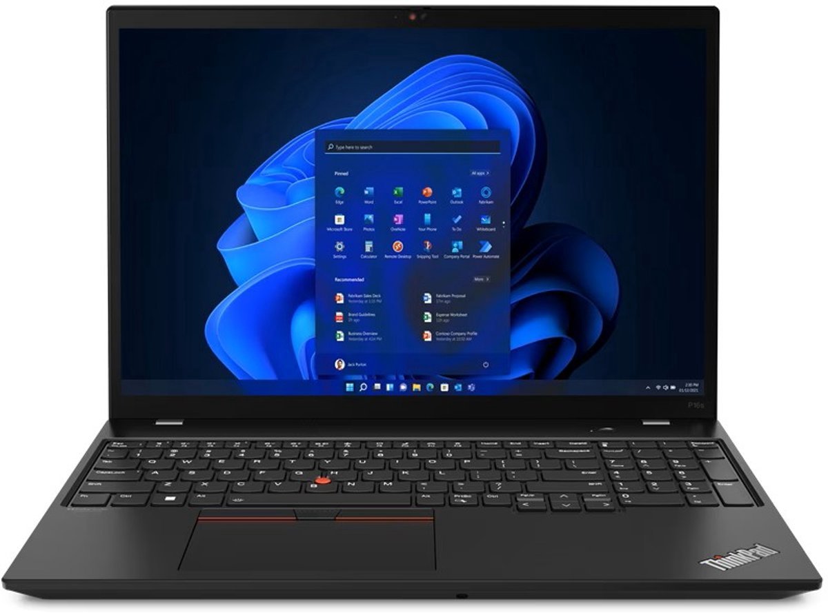Lenovo ThinkPad P16s Gen 2 | Intel® Core™ i7-1370P | 16GB LPD5X-7500 | 512 GB SSD PCIe | 16" WUXGA (1920x1200) | Windows 11 Pro | Intel® Wi-Fi 6E AX211 2x2 AX | Bluetooth® 5.1 | NVIDIA RTX™ A500 4GB (0197529300619)