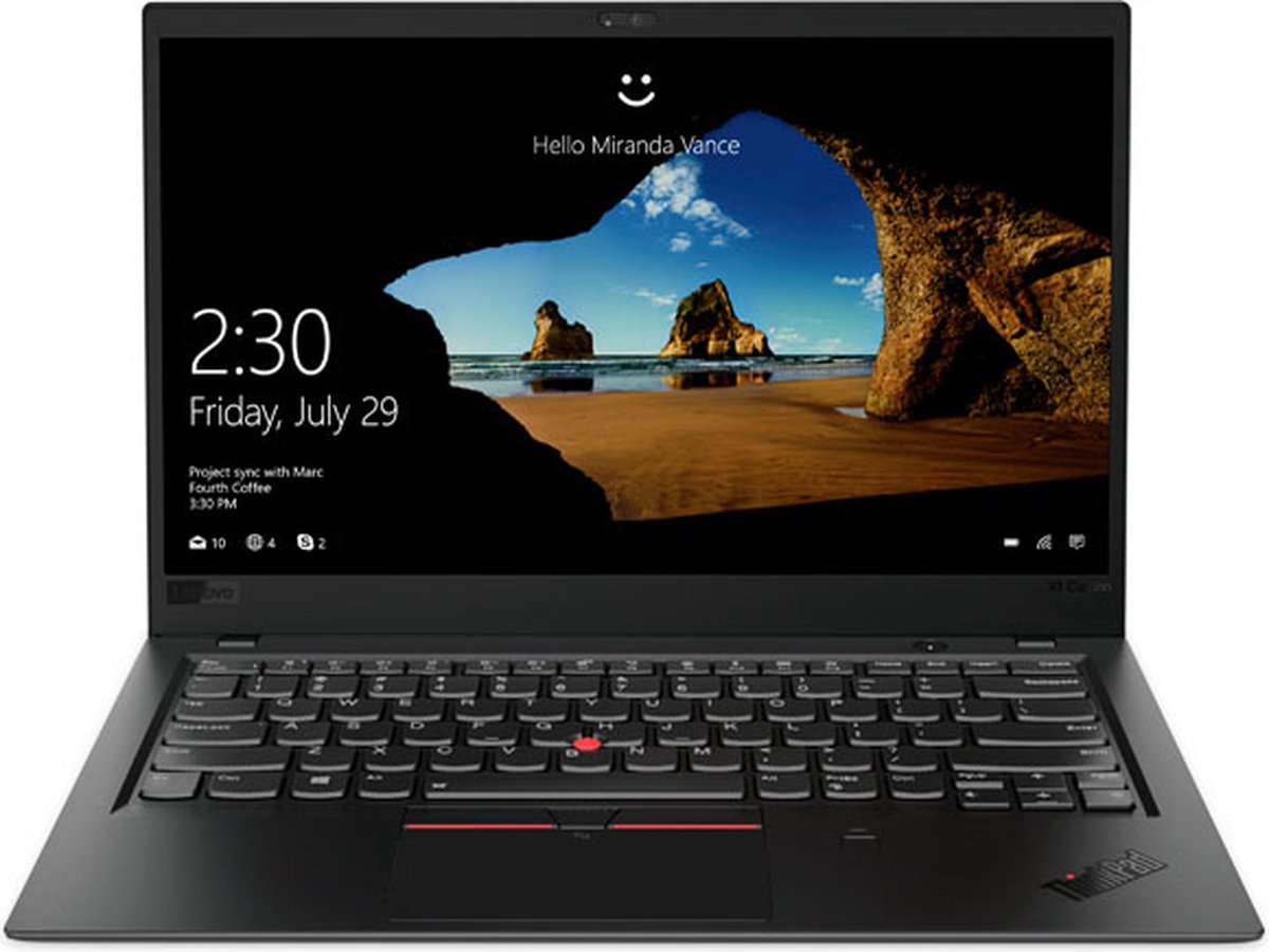 Lenovo ThinkPad X1 Carbon (6th Gen) Intel® Core™ i5 i5-8250U Laptop 35,6 cm (14") Full HD 8 GB LPDDR3-SDRAM 256 GB SSD Wi-Fi 5 (802.11ac) Windows 11 Pro Zwart (0192330780452)