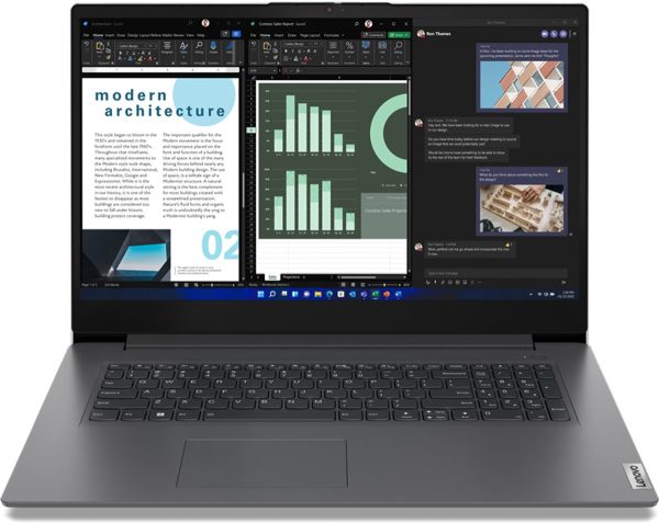 Lenovo V17 G4 IRU Intel® Core™ i5 i5-13420H Laptop 43,9 cm (17.3") Full HD 16 GB DDR4-SDRAM 512 GB SSD Wi-Fi 6 (802.11ax) Windows 11 Pro Engels Grijs (0199271847046)