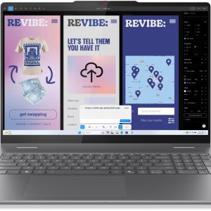 Lenovo Yoga 7 2-in-1 16ILL10 Copilot+ PC Intel Core Ultra 7 258V Hybride (2-in-1) 40,6 cm (16") Touchscreen WUXGA 32 GB LPDDR5x-SDRAM 1 TB SSD Wi-Fi 7 (802.11be) Windows 11 Home Engels Grijs (0198158535106)