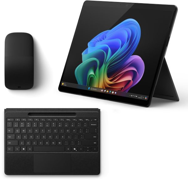 Microsoft Surface Pro 11 - OLED Copilot+ Laptop + Pro Toetsenbord & Arc Muis - Snapdragon X Elite/16GB RAM/512GB SSD - 13 inch - QWERTY - Zwart (0664404558668)
