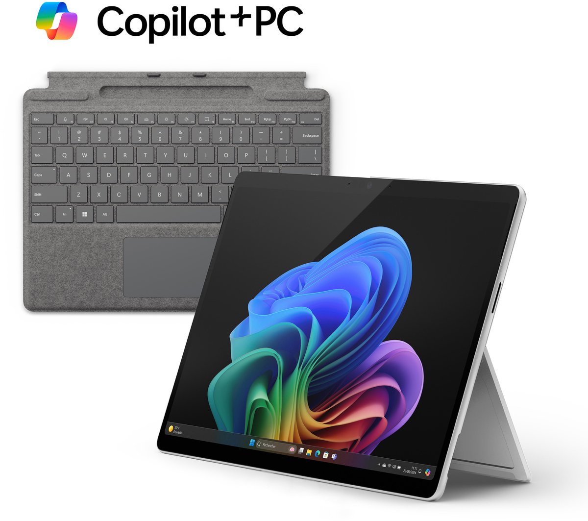 Microsoft Surface Pro 11 OLED + Toetsenbord - 13 inch - Snapdragon X Elite/16GB RAM/512GB SSD -Grijs (0664404556725)