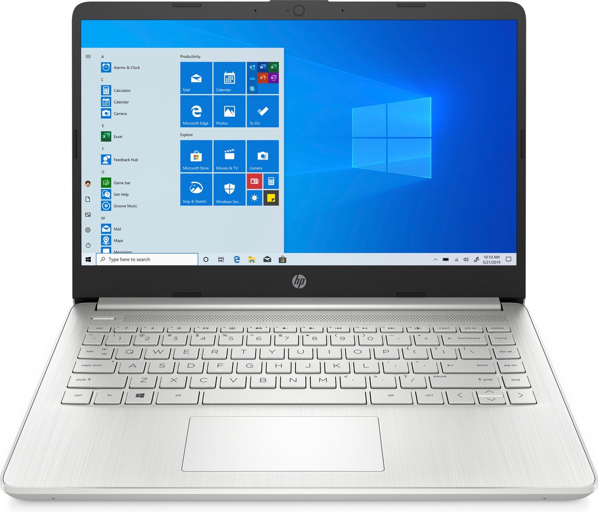 HP 14s-dq2950nd Intel® Core™ i5 i5-1135G7 Laptop 35,6 cm (14") Full HD 8 GB DDR4-SDRAM 256 GB SSD Wi-Fi 5 (802.11ac) Windows 10 Home Zilver (0195697651762)