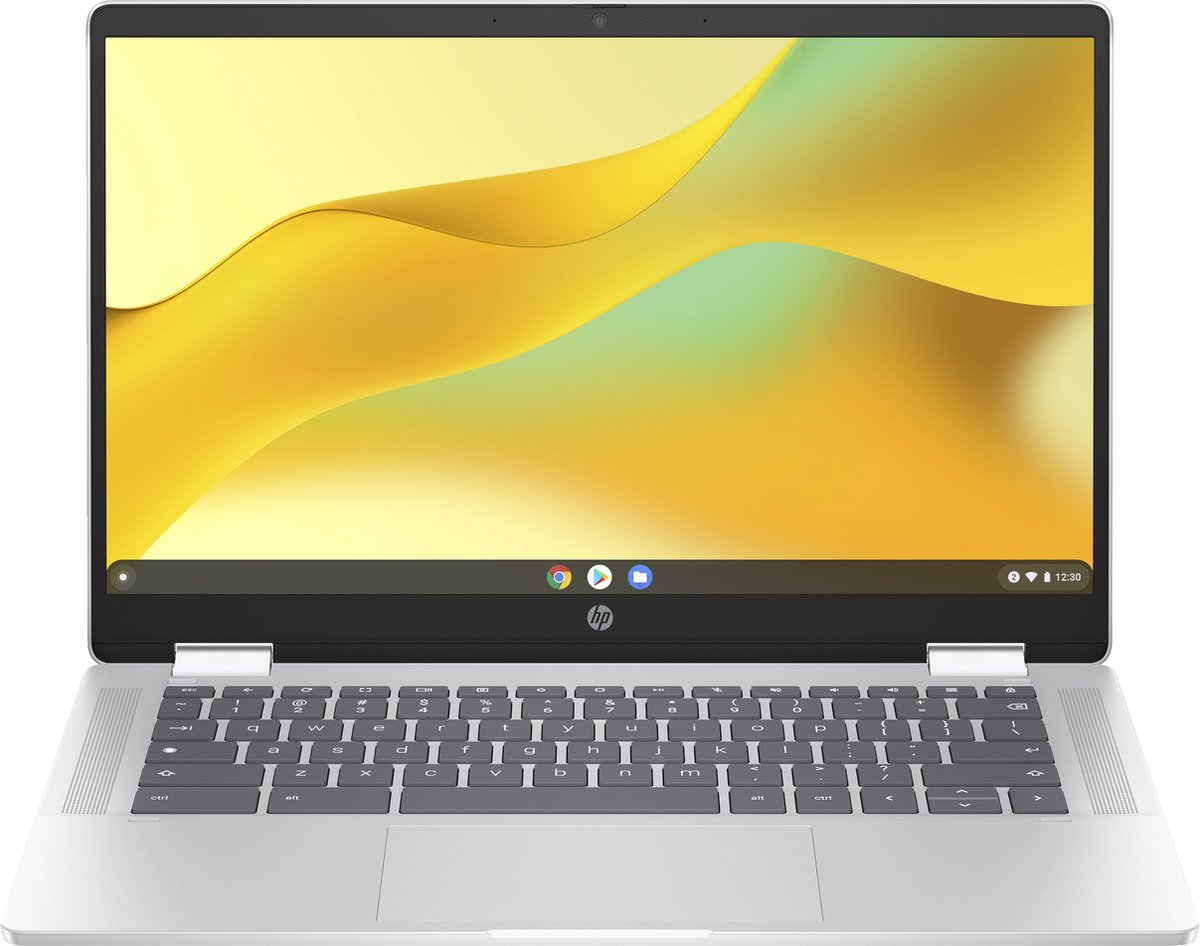 HP Chromebook x360 14b-cd0910nd Intel® N N100 35,6 cm (14") Touchscreen Full HD 4 GB LPDDR5-SDRAM 128 GB eUFS Wi-Fi 6 (802.11ax) ChromeOS Zilver (0198415045201)