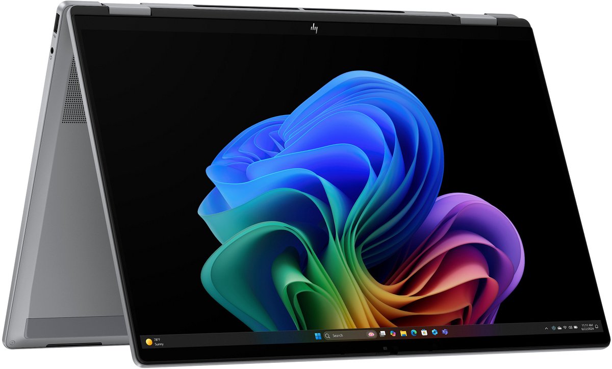 HP OmniBook X Flip NGAI 16-ar0772nd - 2-in-1 Copilot+ Laptop - 16 inch - OLED - AMD Ryzen AI 7 - 32 GB RAM - 1000 GB SSD - Windows 11 Home (0199251727610)