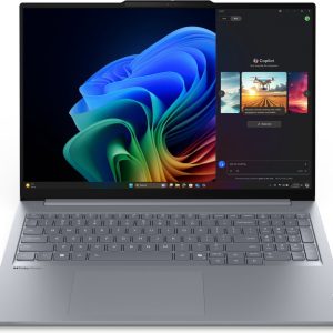 Lenovo ThinkBook 16 G7 QOY Copilot+ PC Qualcomm Snapdragon X1P-42-100 Laptop 40,6 cm (16") WUXGA 16 GB LPDDR5x-SDRAM 512 GB SSD Wi-Fi 7 (802.11be) Windows 11 Pro Belgisch Grijs (0198154019631)