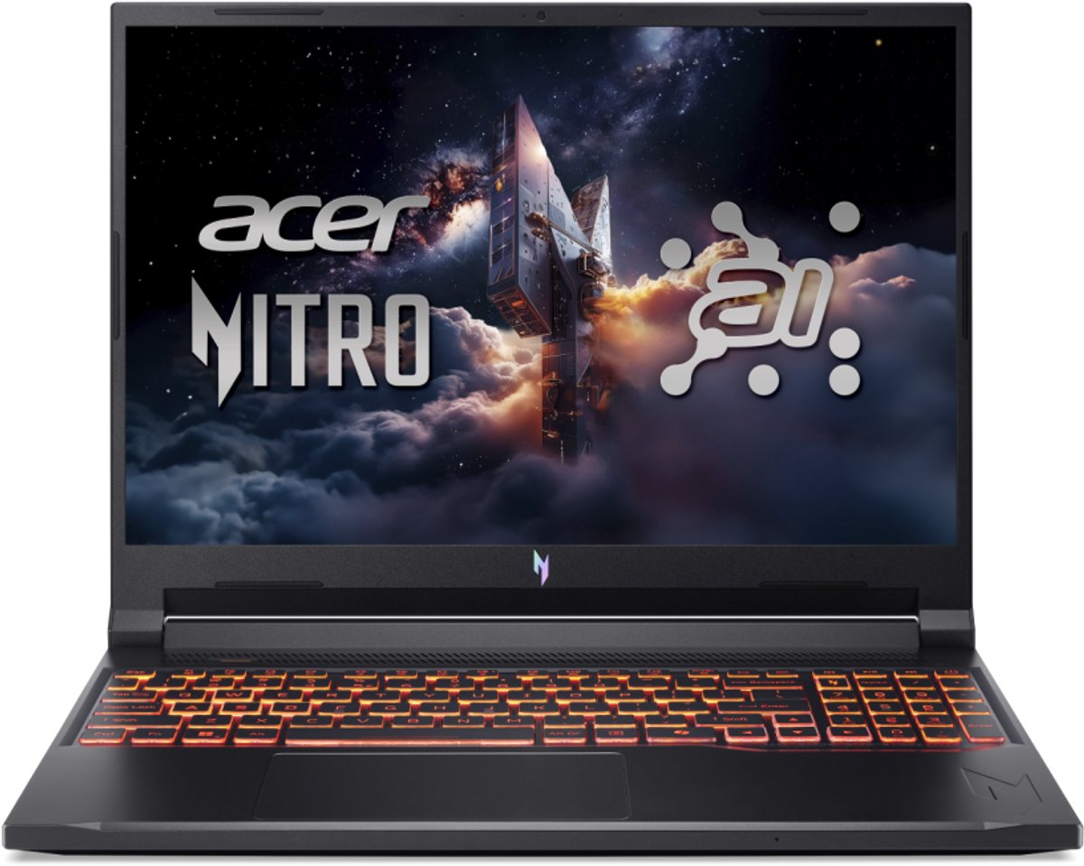 Acer Nitro V 16 AI ANV16-42-R9J1 - CoPilot+ PC - Gaming Laptop - 16 inch 180Hz - AMD Ryzen 7 - 32GB - 1TB SSD - RTX 5060 (4711474542151)