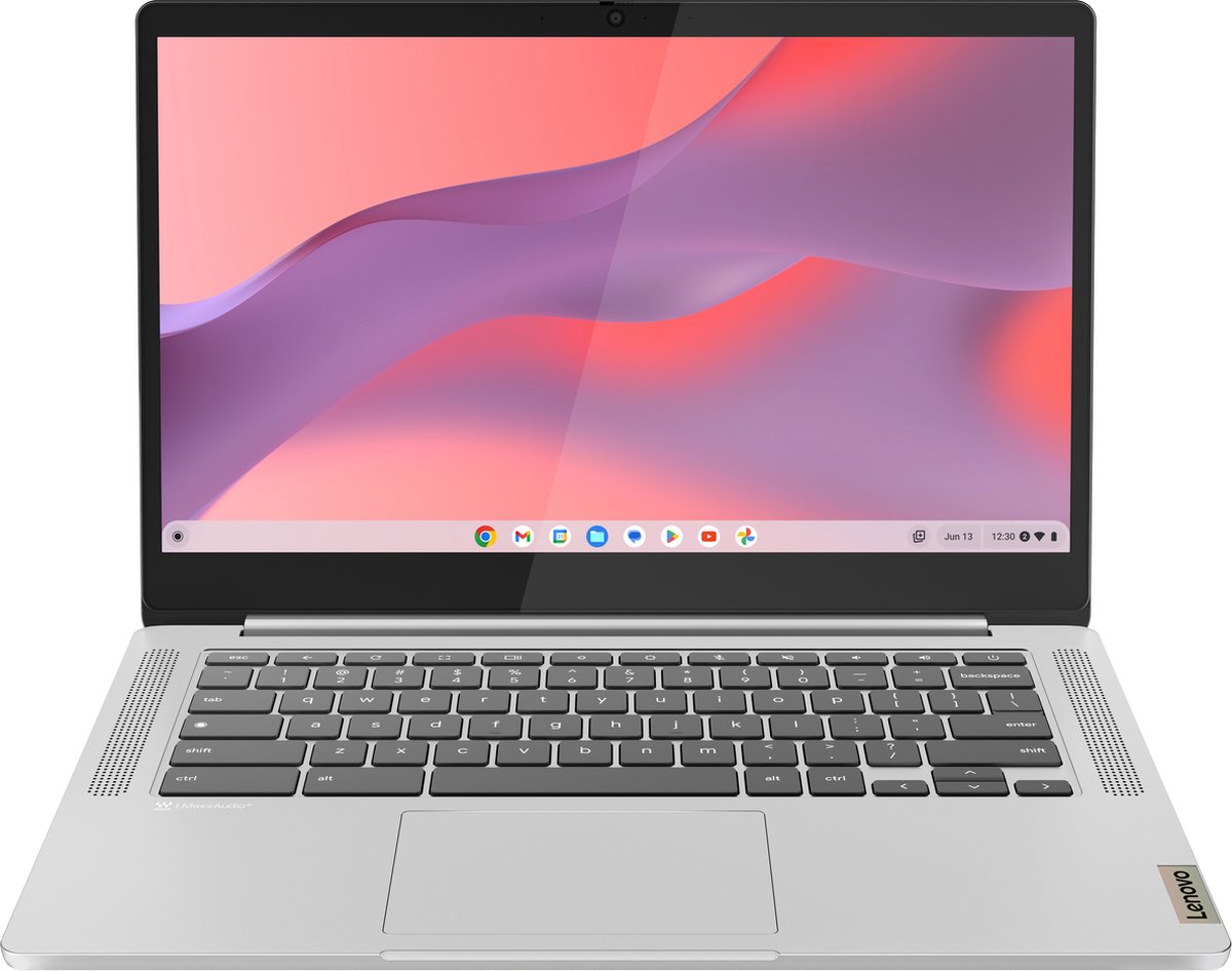 Lenovo IdeaPad Slim 3 Chrome 14M868 MediaTek Kompanio 520 Chromebook 35,6 cm (14") Full HD 4 GB LPDDR4x-SDRAM 64 GB eMMC Wi-Fi 6 (802.11ax) ChromeOS Engels Grijs (0197528046952)