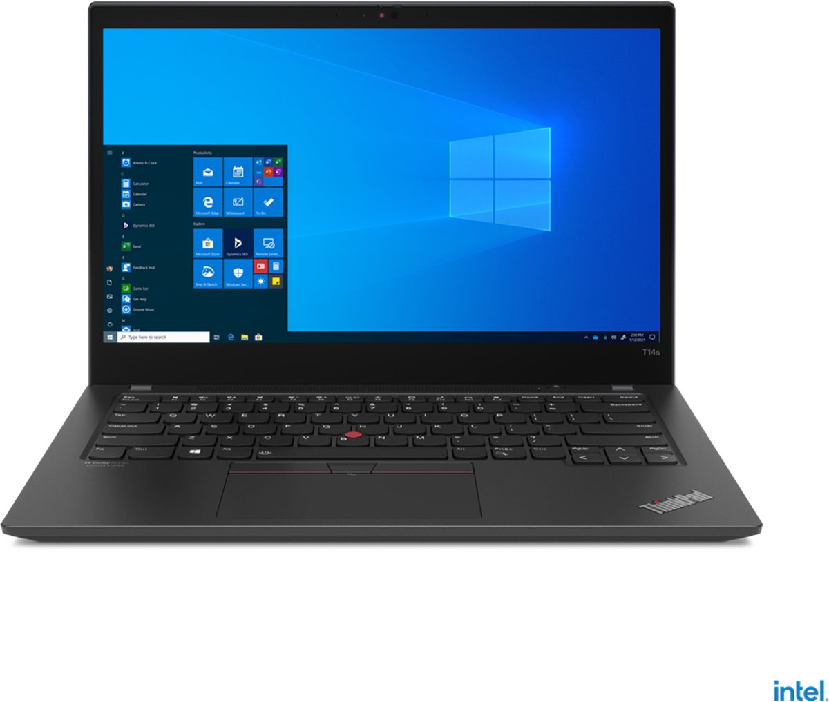 Lenovo ThinkPad T14s Gen 2 Intel® Core™ i5 i5-1135G7 (14") Full HD 16 GB LPDDR4x-SDRAM 256 GB SSD Windows 11 Pro Engels Zwart (0196379189108)