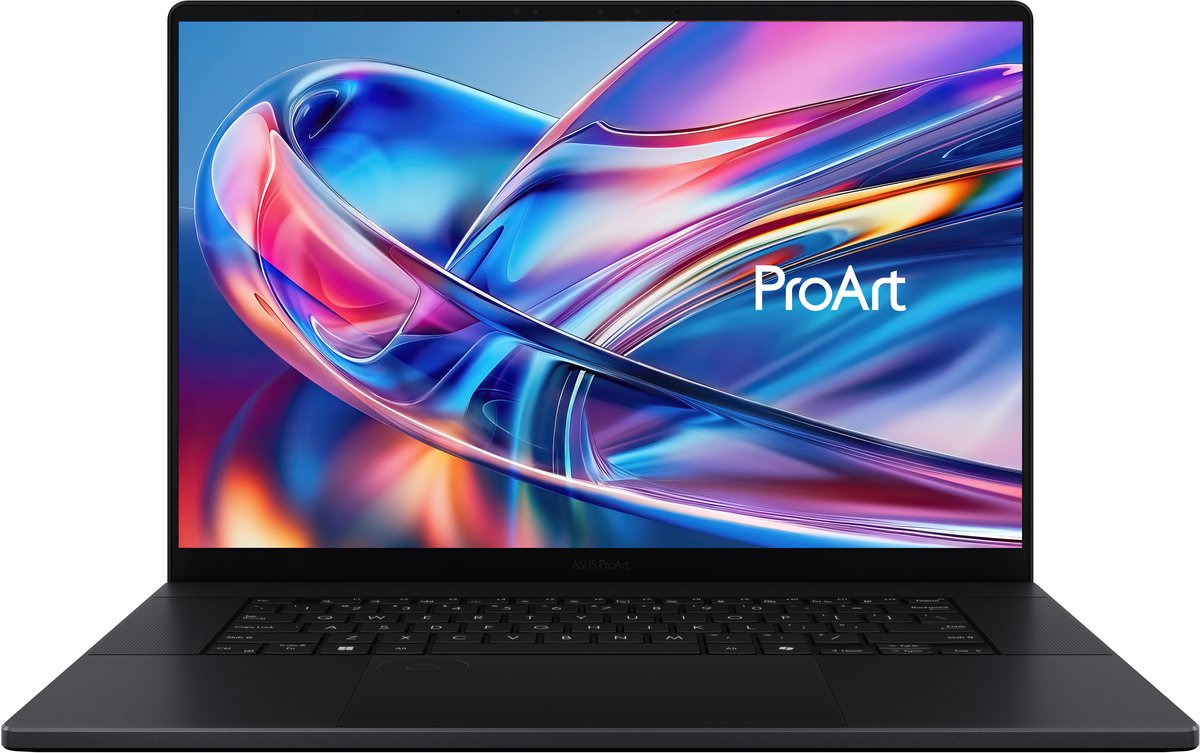"ASUS ProArt P16 H7606WX-SE002X Copilot+ PC AMD Ryzen AI 9 HX 370 Laptop 40,6 cm (16"") Touchscreen WQUXGA 64 GB LPDDR5x-SDRAM 4 TB SSD NVIDIA GeForce RTX 5090 Wi-Fi 7 (802.11be) Windows 11 Pro Nederlands Zwart" (4711636244473)