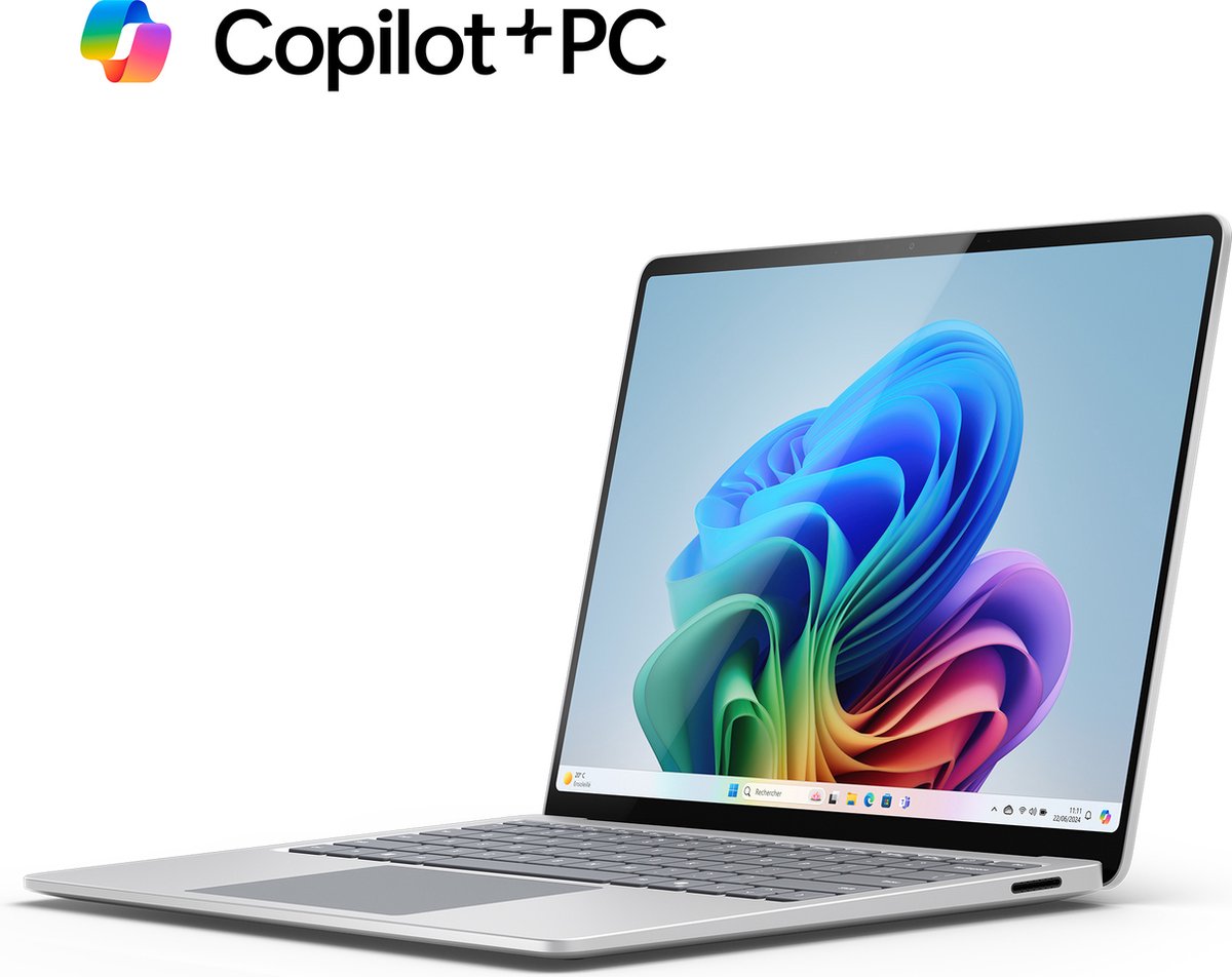 Microsoft Surface 7 - CoPilot+ Laptop - 13.8 inch Touchscreen - Snapdragon X Elite/16GB RAM/512GB SSD - Platinum (0196388279739)